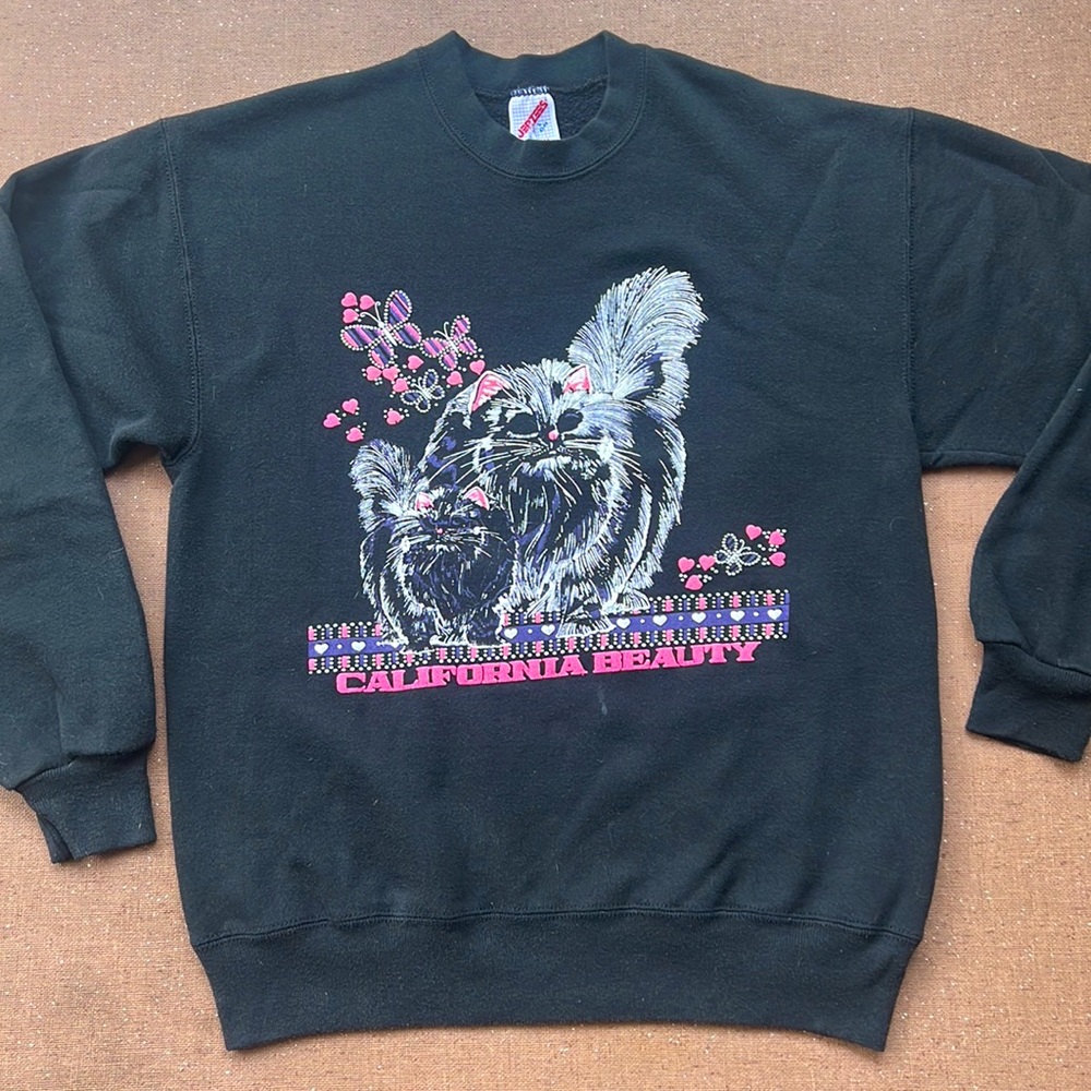 Vintage 80’s 90’s California Cat Sweatshirt